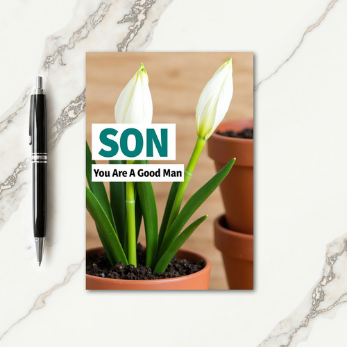 Budding Best Wishes Card