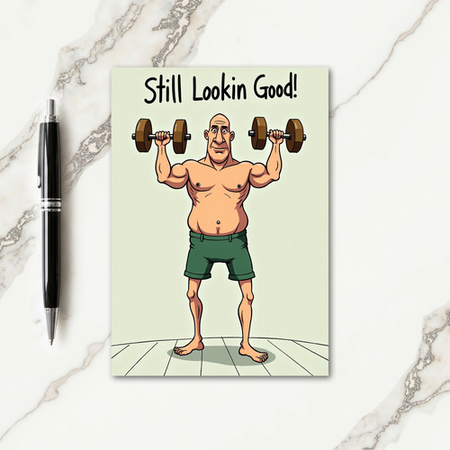 Buff Fathers Day Cartoon Card