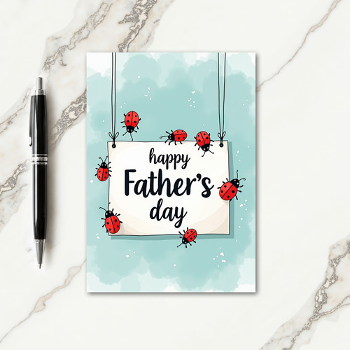 Buggy Sweet Fathers Day Card