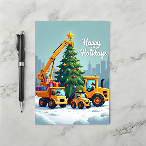 Building A Happy Christmas Card