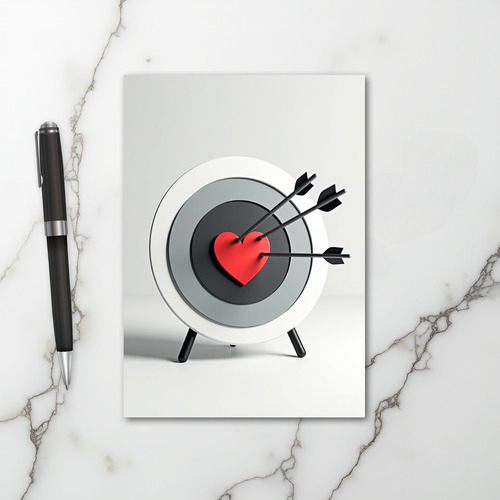 Bullseye Love Arrow Card