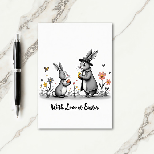 Bunnies Easter Offering Card