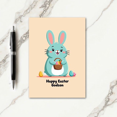Bunny Basket Happy Day Card
