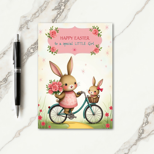 Bunny Bicycle Ride Greeting Card