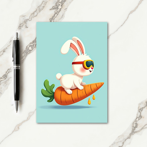 Bunny Big Carrot Adventure Card