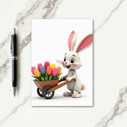 Bunny Blooms Delivery Card