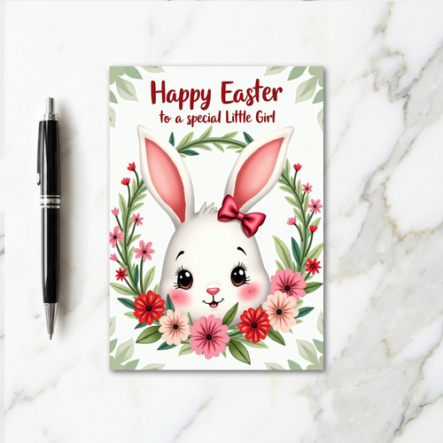 Bunny Blooms Easter Greeting Card