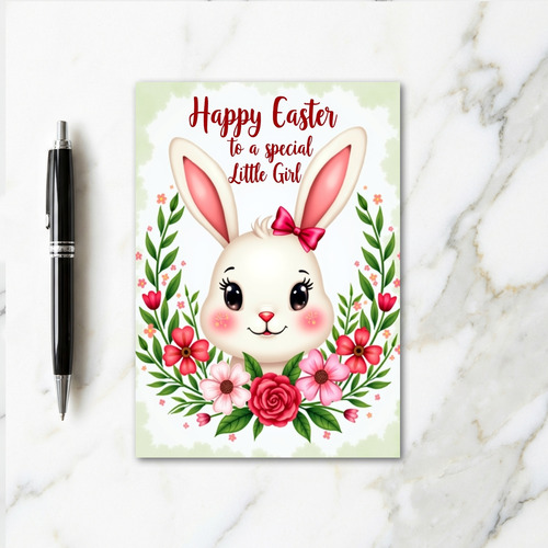 Bunny Blooms Greeting Card