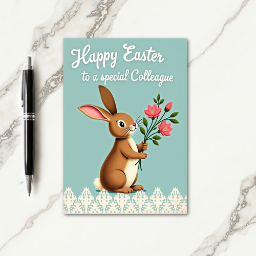 Bunny Bouquet Celebration Card