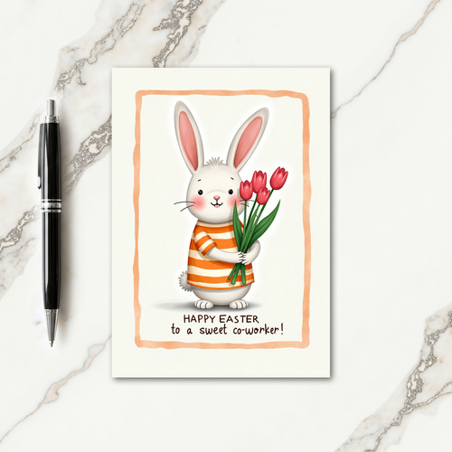 Bunny Bouquet Springtime Card