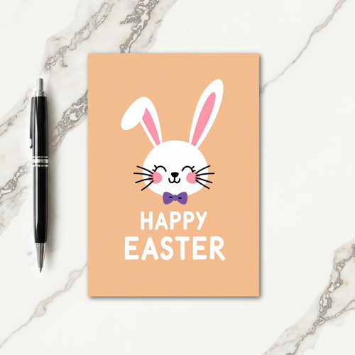 Bunny Bow Tie Easter Card