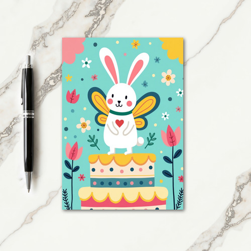 Bunny Cake Celebration Card