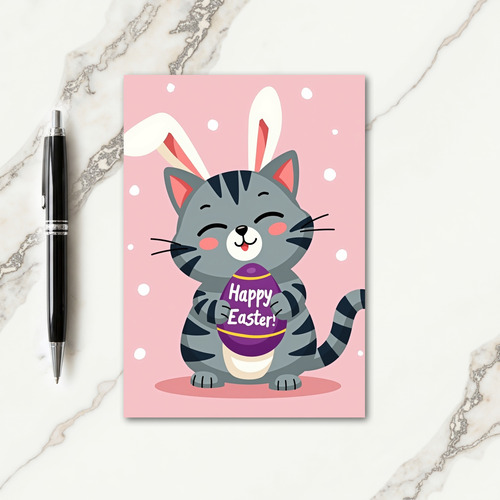 Bunny Cat Happy Day Card