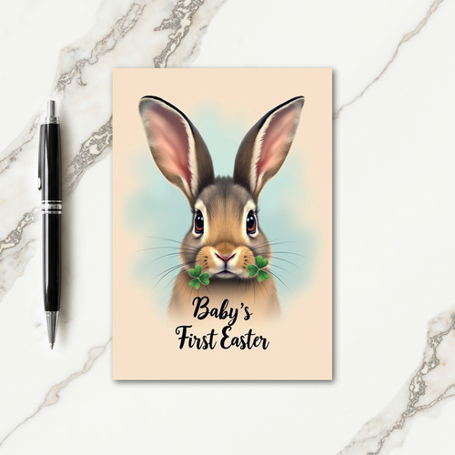 Bunny Clover First Easter Card