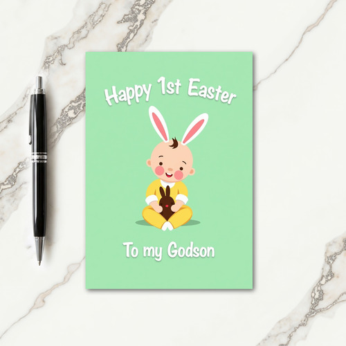Bunny Ears First Easter Card