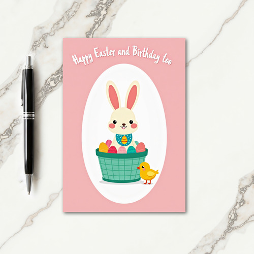 Bunny Easter Birthday Fun Card