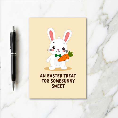 Bunny Easter Treat Card