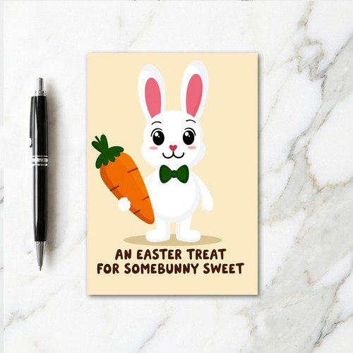 Bunny Easter Treat Sweet Card