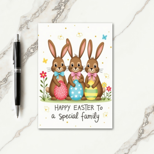 Bunny Family Celebration Card