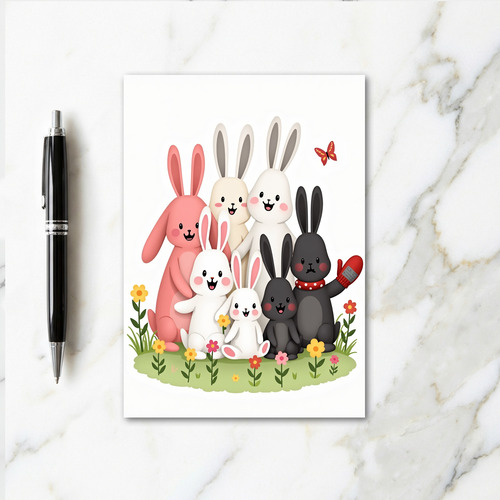 Bunny Family Fun Day Card