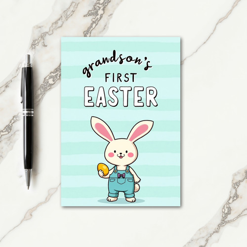 Bunny First Easter Day Card
