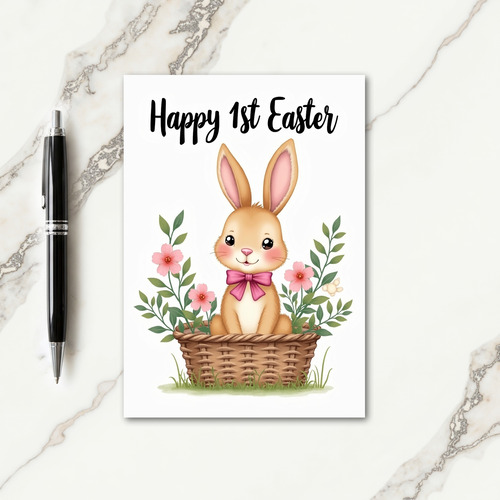 Bunny First Easter Greeting Card