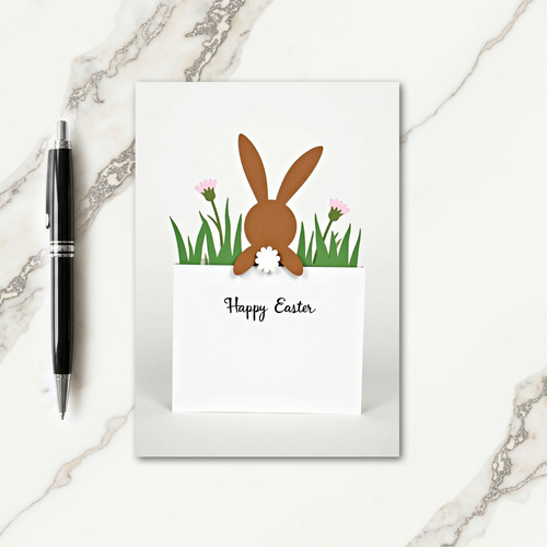 Bunny Grass Easter Card