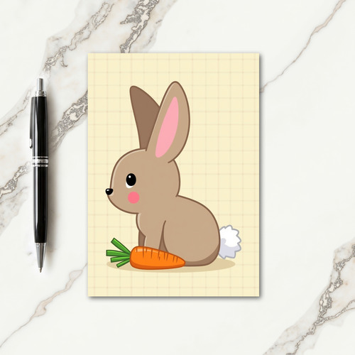 Bunny Grid Pattern Greeting Card