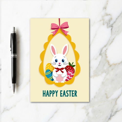 Bunny Happy Easter Card