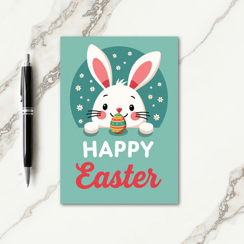 Bunny Happy Easter Day Card