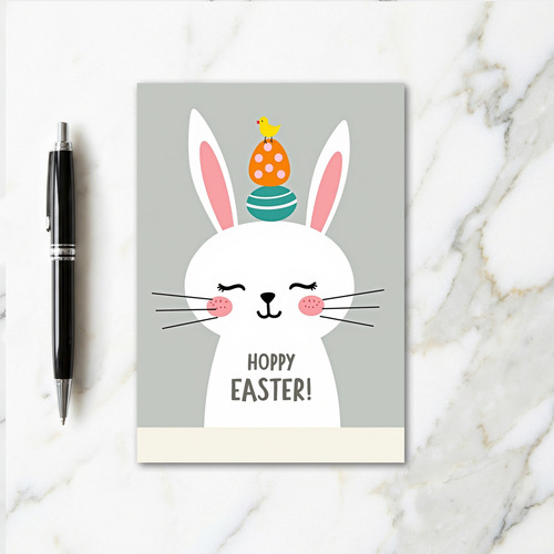 Bunny Happy Easter Greeting Card