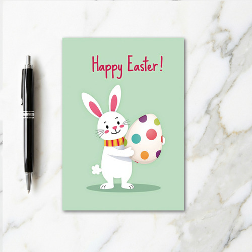 Bunny Happy Easter Scene Card