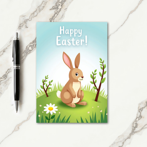 Bunny Happy Springtime Season Card