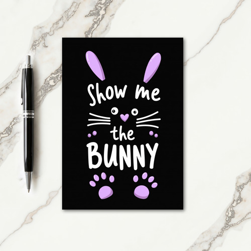 Bunny Heart Pattern Card