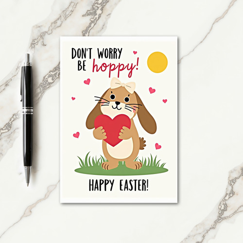 Bunny Hugs And Hearts Card