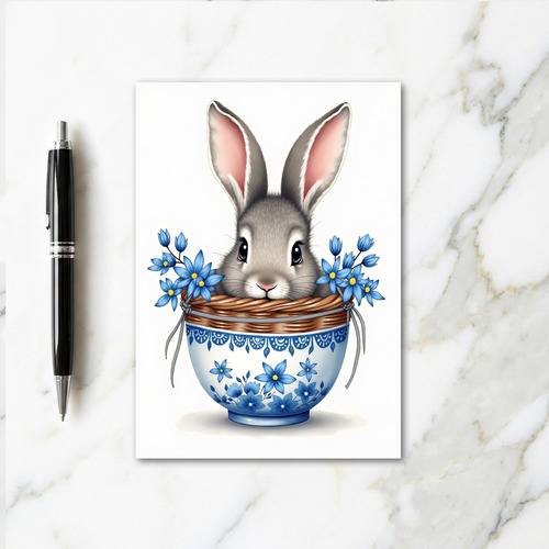 Bunny In Bloom Greeting Card