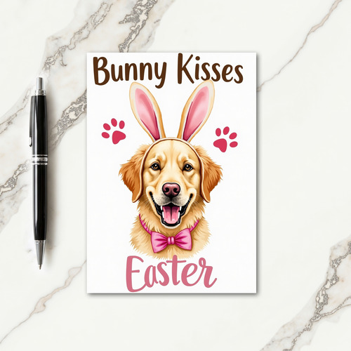 Bunny Kisses Easter Pet Card
