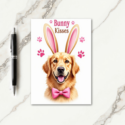 Bunny Kisses Puppy Friend Card