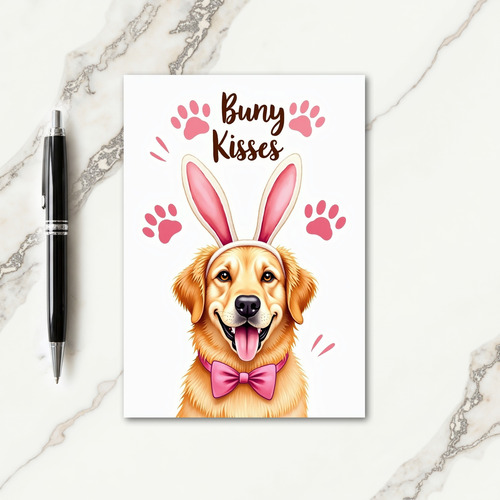 Bunny Kisses Puppy Love Card
