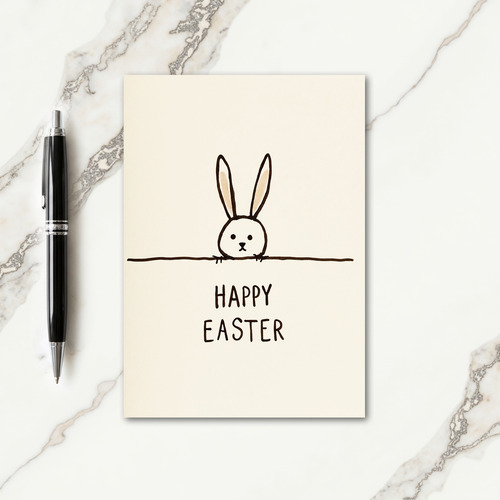 Bunny Line Happy Easter Card