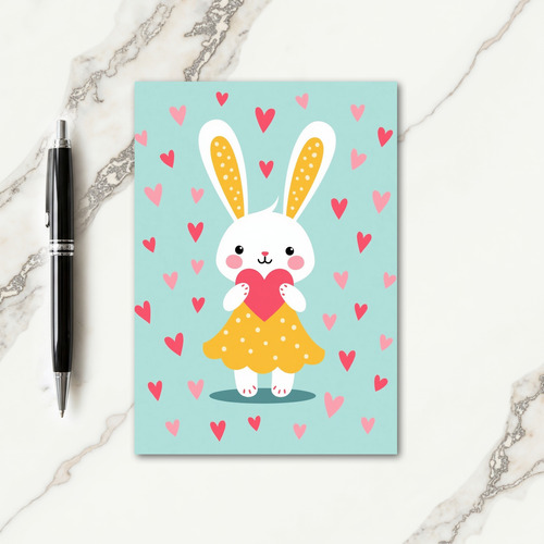 Bunny Love Heartfelt Wishes Card