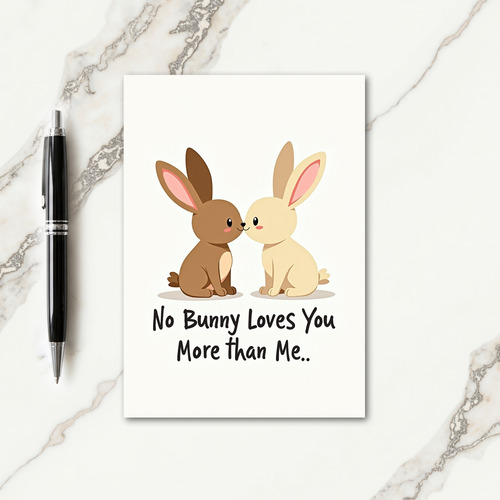 Bunny Love Message Card