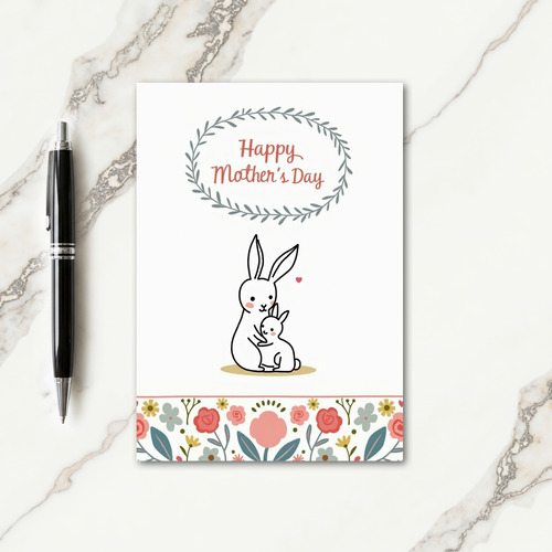 Bunny Love Mothers Day Card
