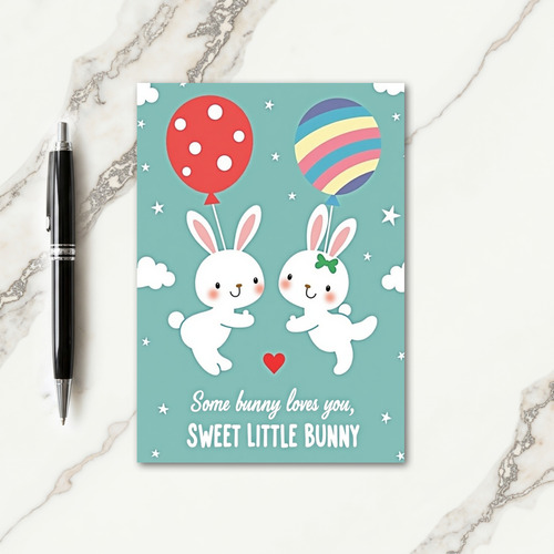 Bunny Love Sweet Little One Card