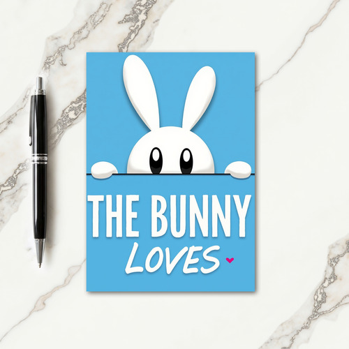 Bunny Loves You Cute Friend Card
