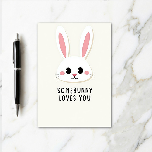 Bunny Loves You Greeting Card