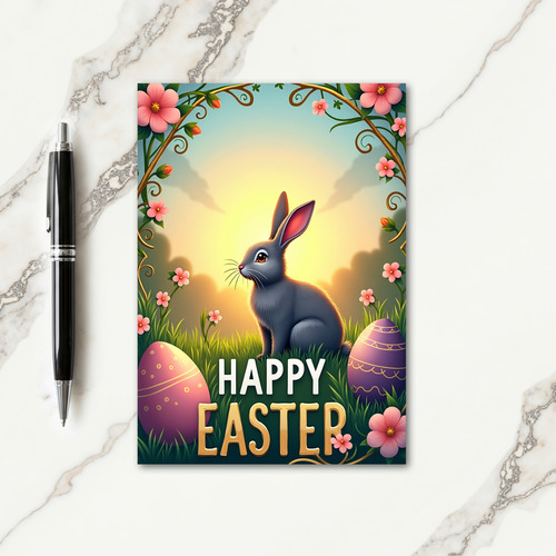 Bunny Meadow Celebration Card