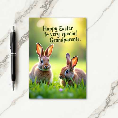 Bunny Meadow Easter Card