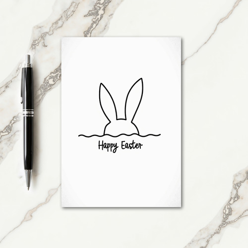 Bunny Outline Easter Card