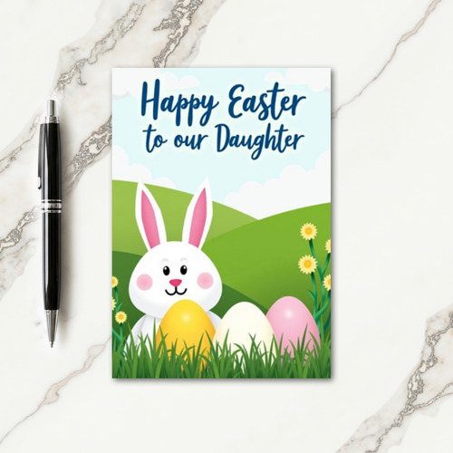 Bunny Pastel Shapes Spring Card